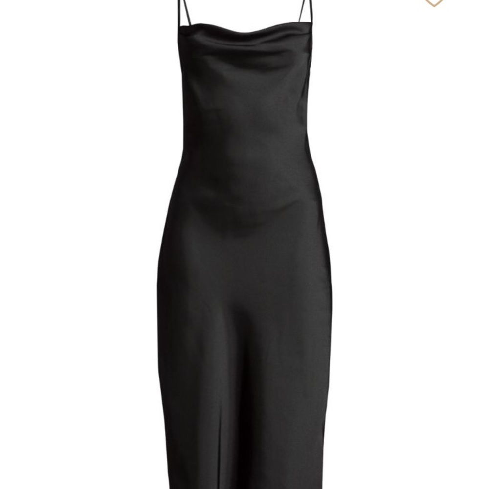 Joie Marcenna Slip Dress in Caviar (Black)
